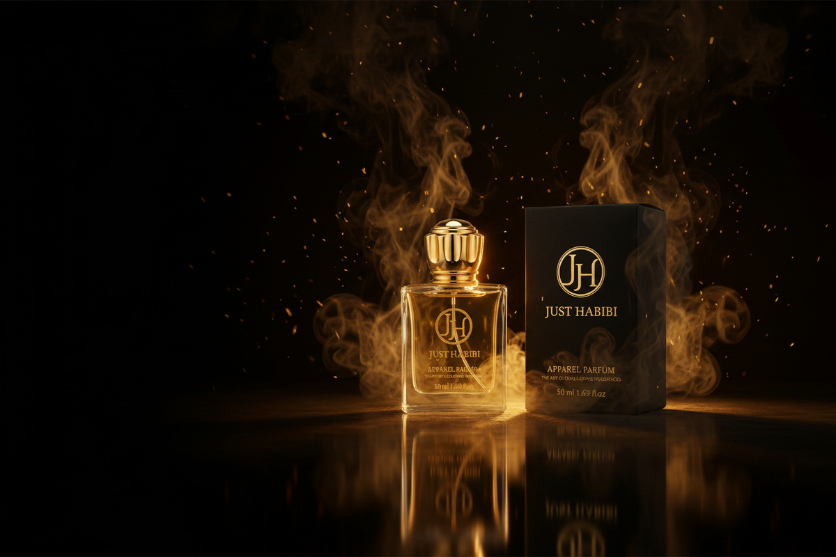 Bold & Strong Banner with Just Habibi Bottle