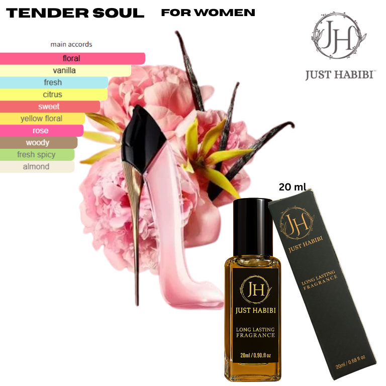 Just Habibi™️- TENDER SOUL PERFUME : softer and more playful than ever.