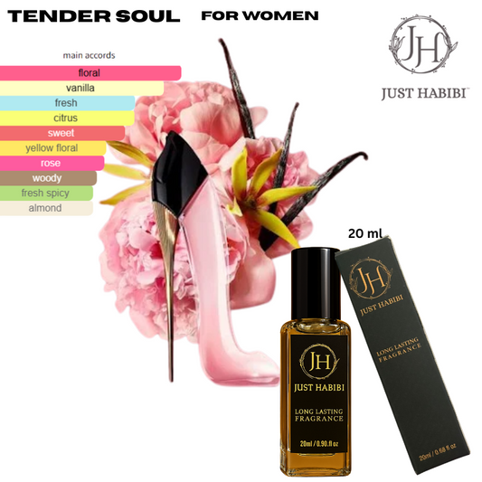 Just Habibi™️- TENDER SOUL PERFUME : softer and more playful than ever.