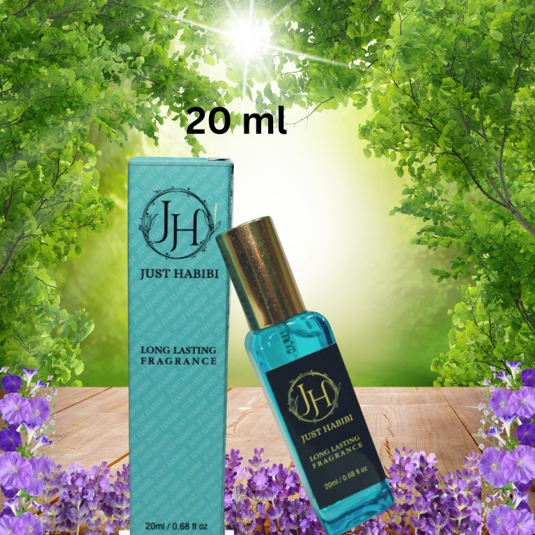 Just Habibi perfume bottle and packaging 