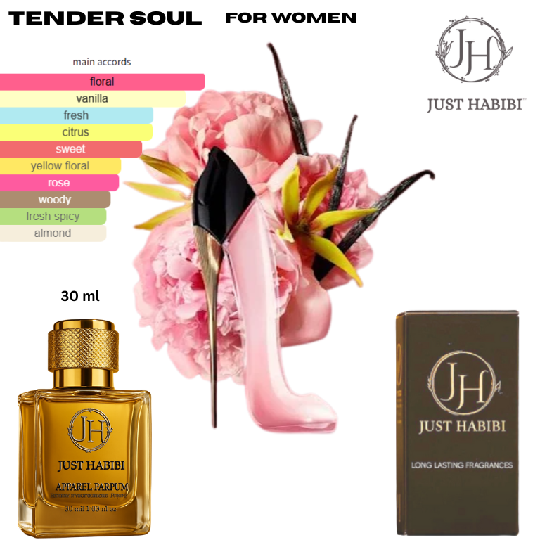 Just Habibi™️- TENDER SOUL PERFUME : softer and more playful than ever.