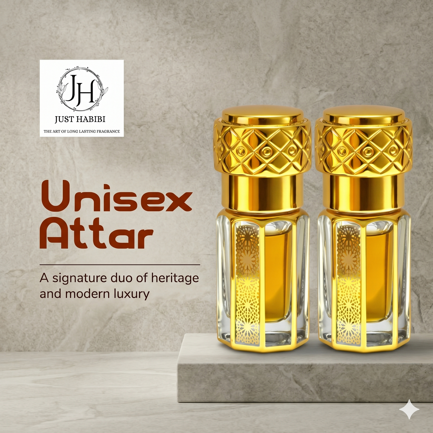 Combo Of 2 - Musk, Oud, Floral Arabic Blend Roll On Attar | For Unisex |