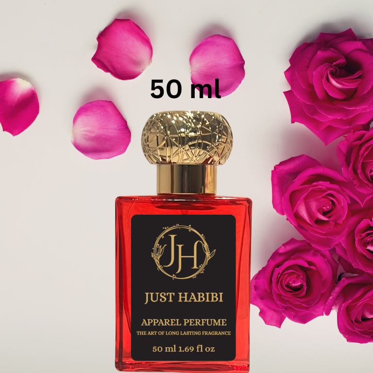 Close up of 50 ml perfume bottle 