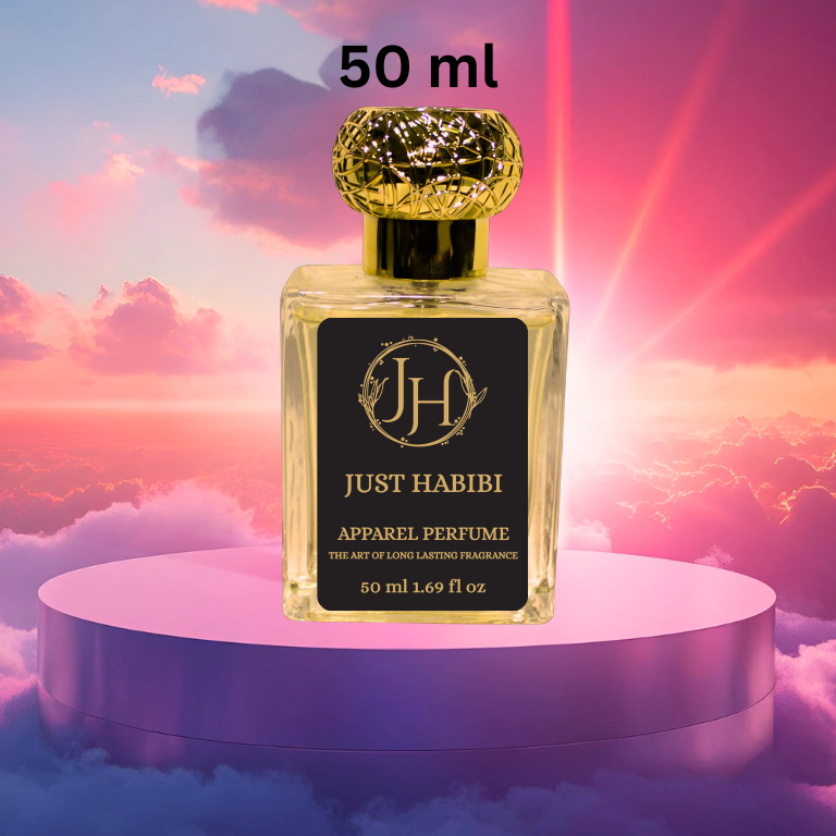 Just Habibi™️ Close up of 50 ml perfume bottle 