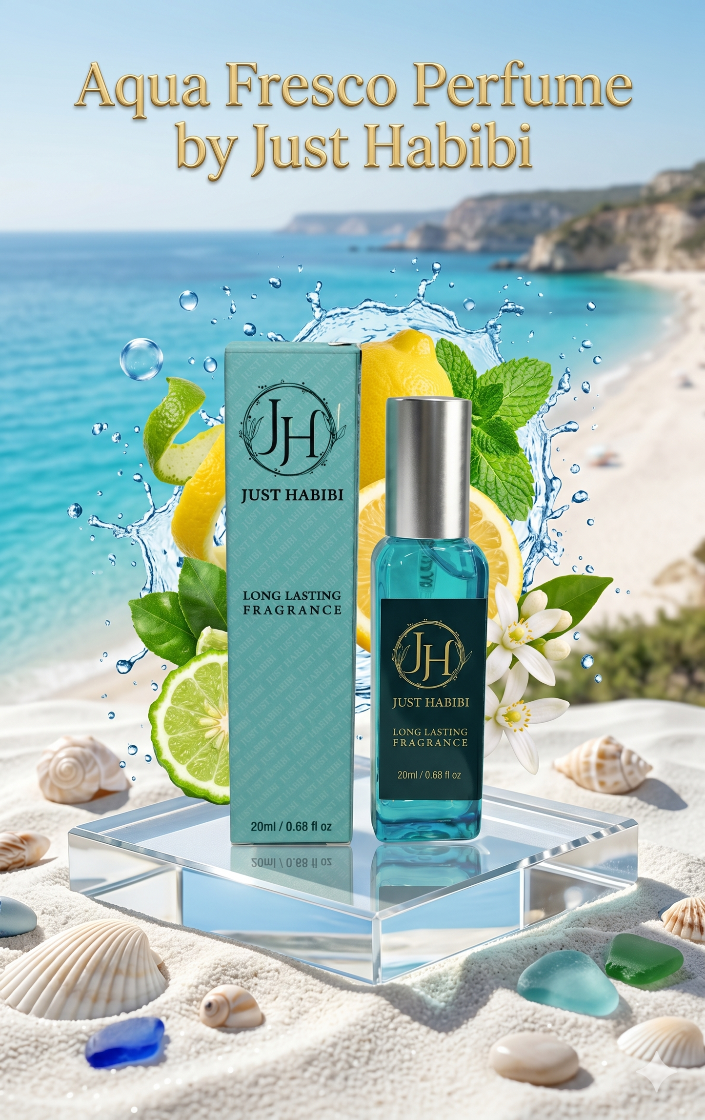 Just Habibi™ | AQUA FRESCO PERFUME:  Breathe in the freshness