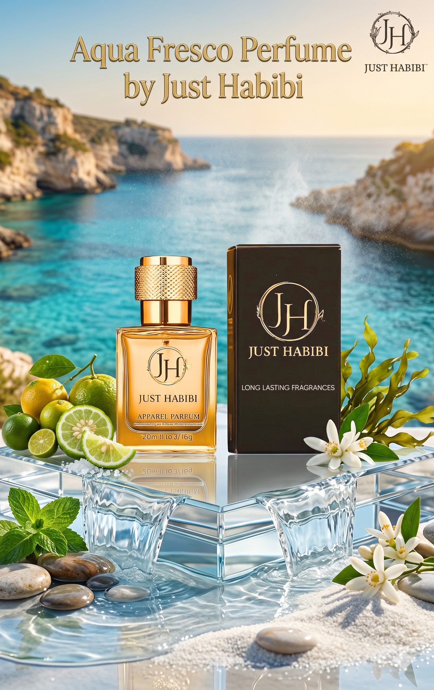 Just Habibi™ | AQUA FRESCO PERFUME:  Breathe in the freshness
