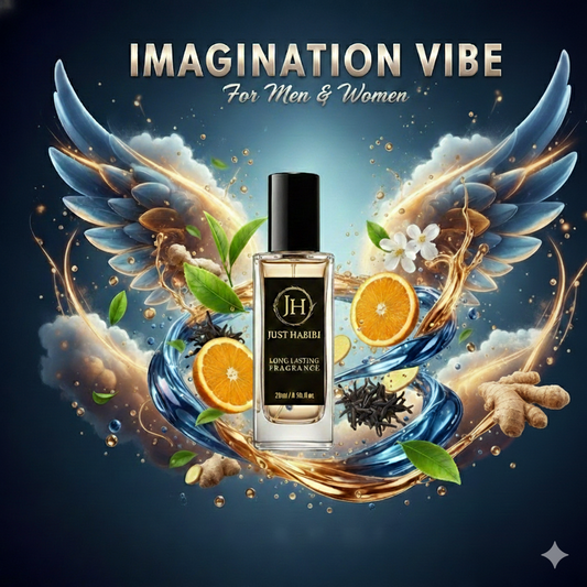 Just Habibi™ -IMAJINATION VIBE PERFUME : - "Elevate Your Imagination, Define Your Presence."