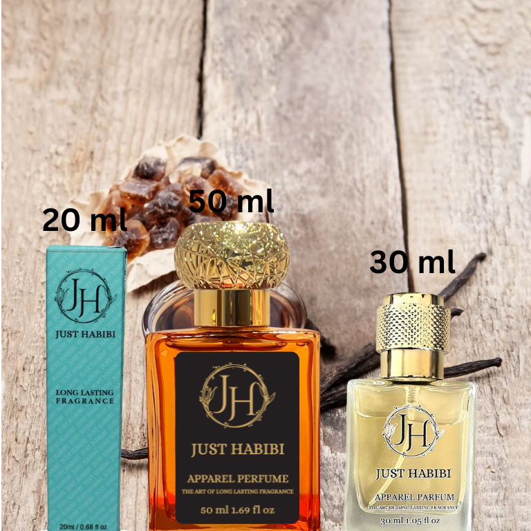 Just Habibi™ Three bottles of perfumes with different capacities - Floral and fruity essence
