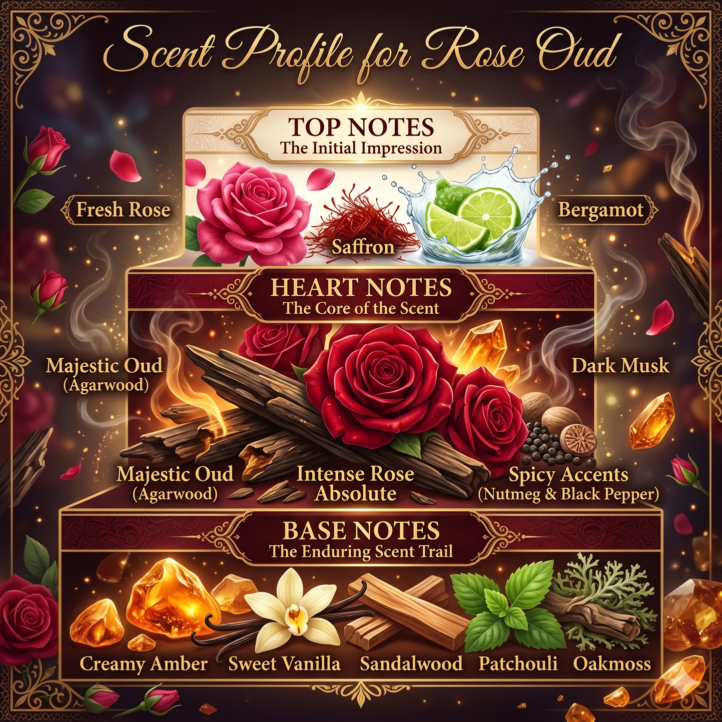 Rose Oud - Fine Fragrance with Rich Scent Layers | Just Habibi