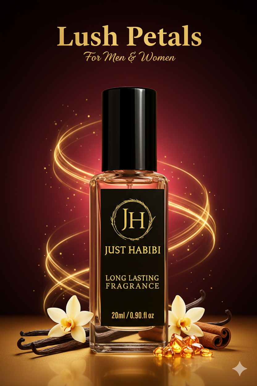 Just Habibi™  | Lush Petals Perfume – Vanilla Dreams Blossom.