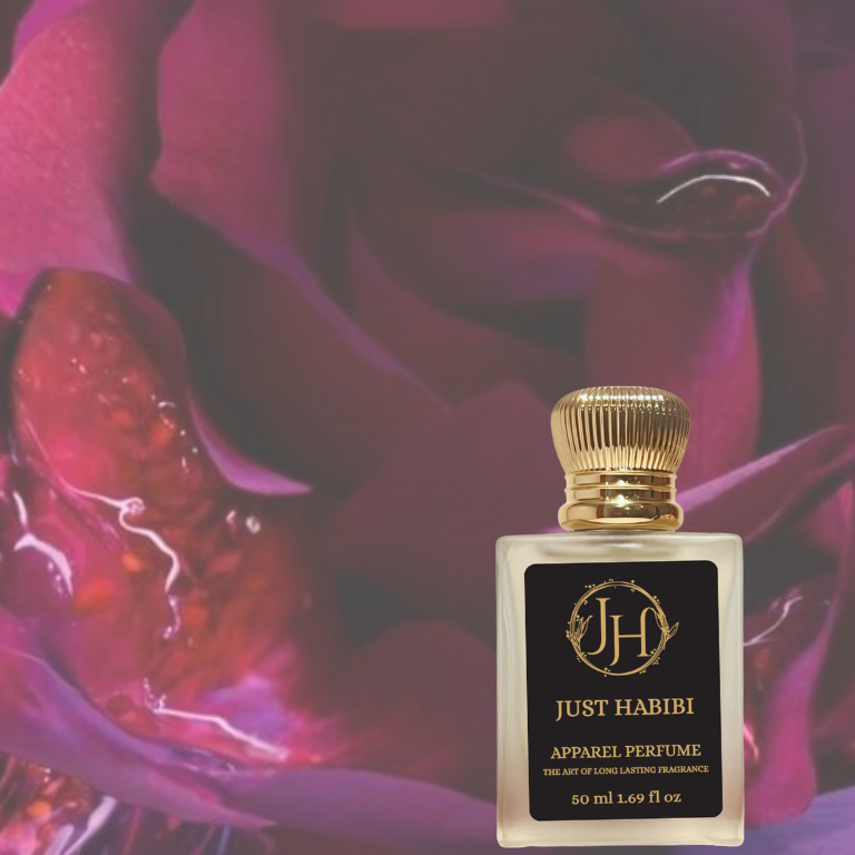Just Habibi perfume- Lush petals 50 ml.  Notes of vanilla and blossom, Perfume that speaks to you