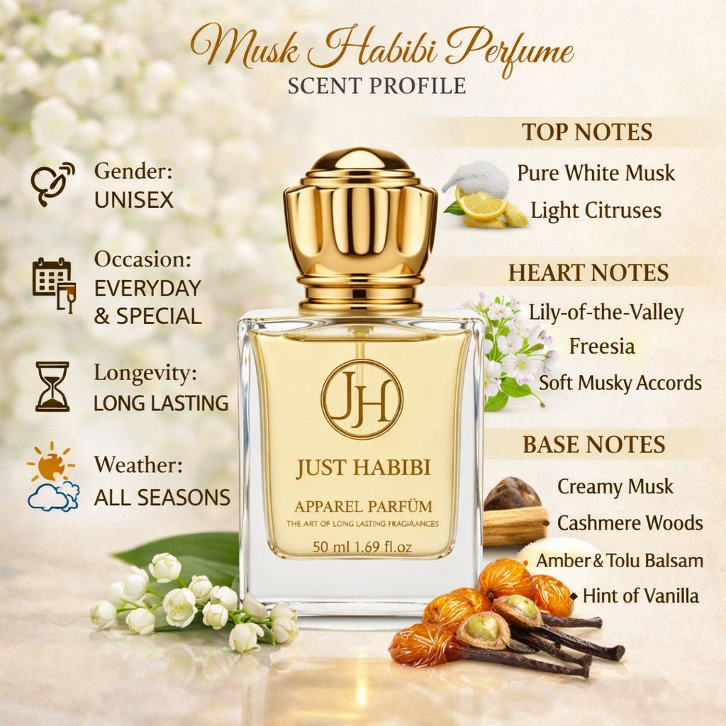 Scent profile of Musk Habibi Perfume by Just Habibi